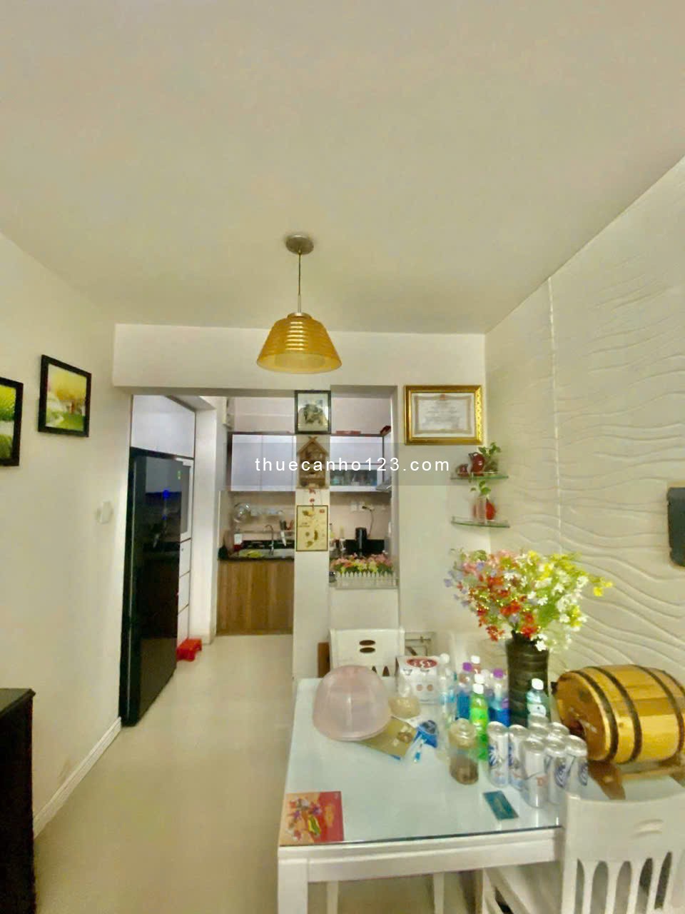 Chung cư Miếu Nổi, Vũ Huy Tấn, BT: 3PN, full NT, 95m2, nhà sạch, 14tr/th - Ảnh 2