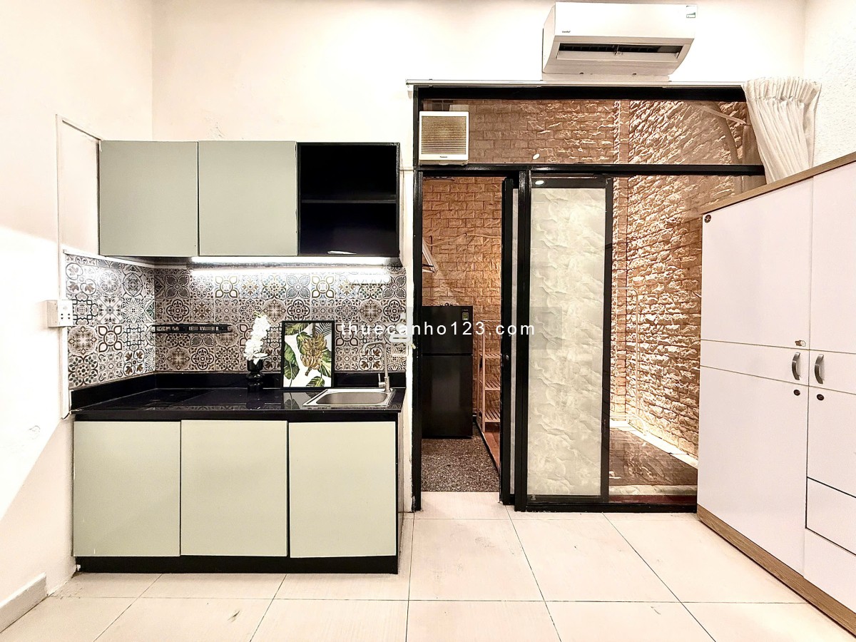 Cho Thuê Studio 35m2 Đầy Đủ Nội Thất Ban Công Giếng Trời Gần Chợ Bến Thành, Bùi Viên, Cầu Ông Lãnh - Ảnh 6
