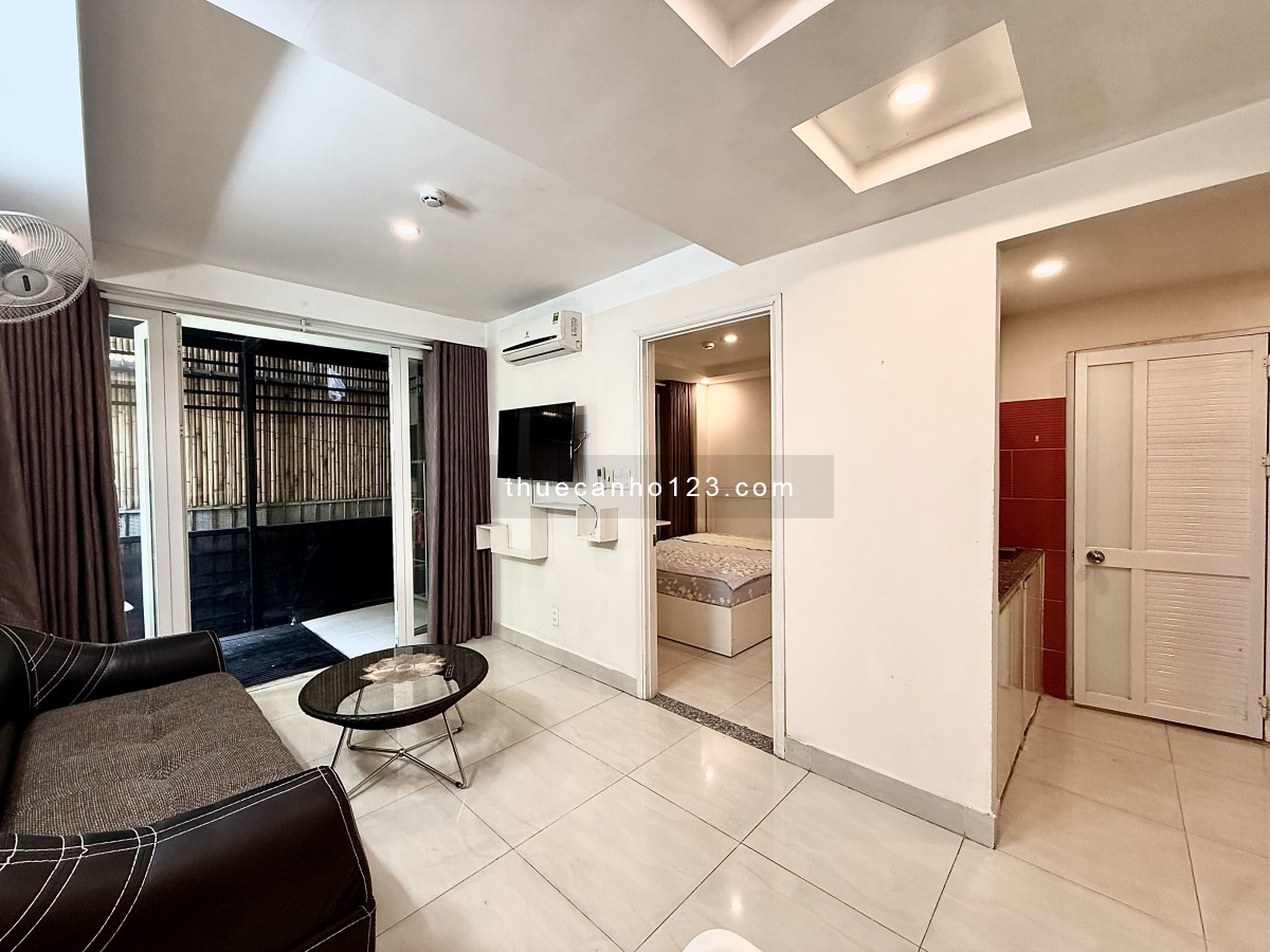 CHDV 1PN 45m2 balcony, thang máy, hầm xe, dọn dẹp 6lần/tuần, giặt đồ 2lần/tuần gần khu phố Nhật - Ảnh 3