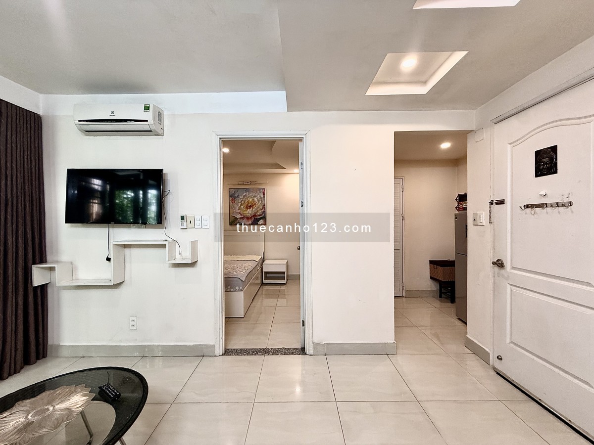 CHDV 1PN 45m2 balcony, thang máy, hầm xe, dọn dẹp 6lần/tuần, giặt đồ 2lần/tuần gần khu phố Nhật - Ảnh 4