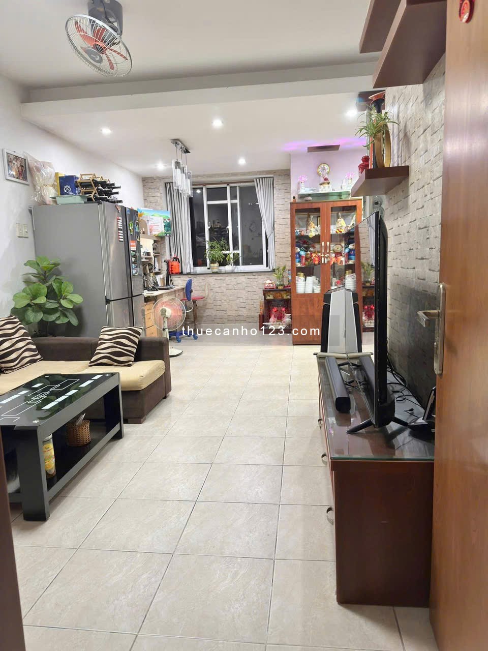 Chung cư Phú Thạnh, Nguyễn Sơn, TP: 2p ngủ, 95m2, giá 9,5tr, full NT - Ảnh 1