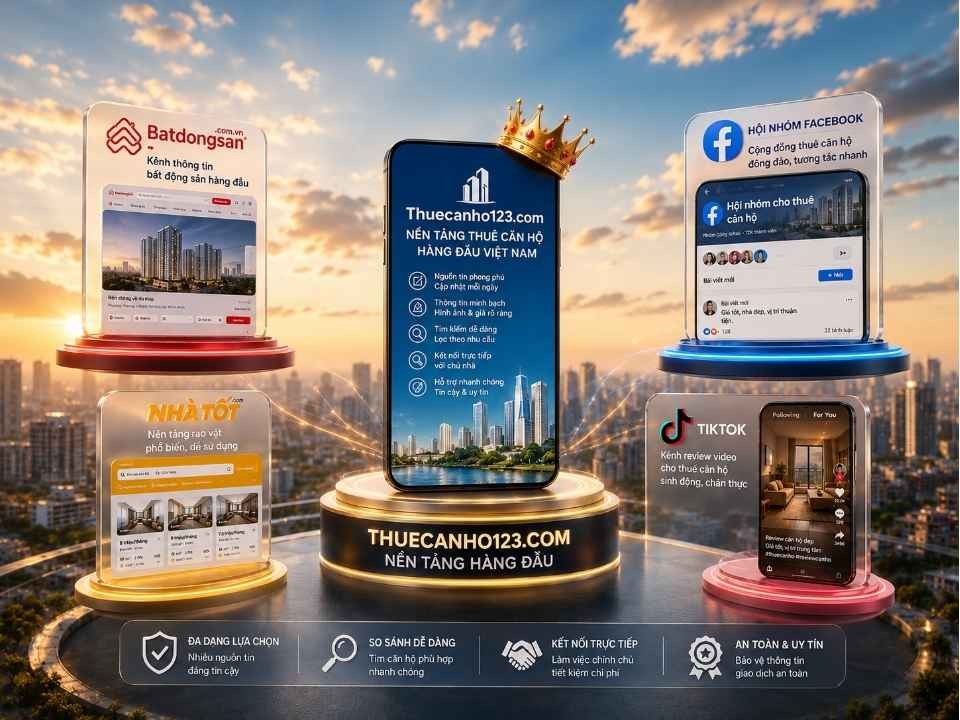 Lựa chọn nền tảng tìm thuê căn hộ uy tín