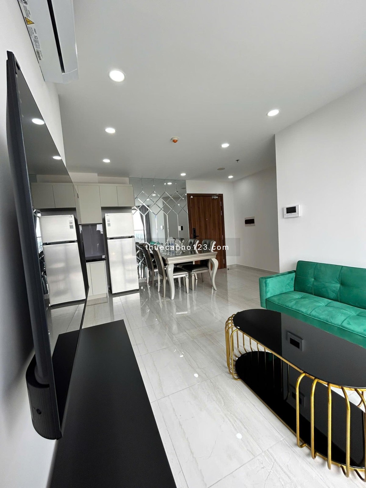 Chung cư Satra Eximland căn 95m2, 2p ngủ, Nội thất,17tr/th - Ảnh 5