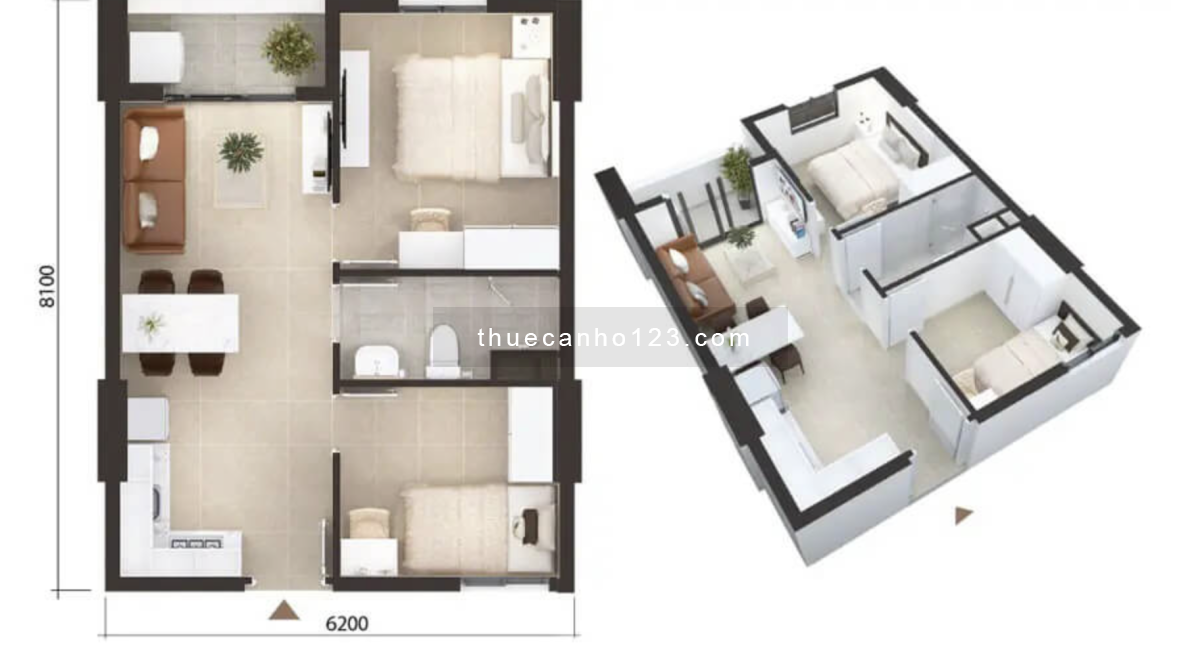 Cho thuê căn hộ Imperial Place 06/2026, 633 Kinh Dương Vương. - Ảnh 1