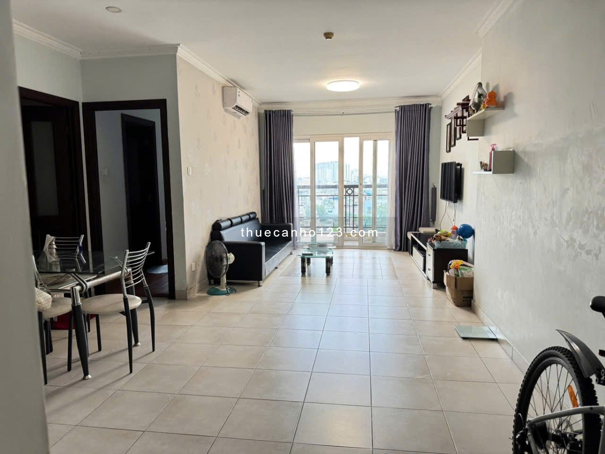 Chung cư Đường Sắt, CMT8, Q3: 2p ngủ, 85m2, 11tr/th, ban công - Ảnh 1