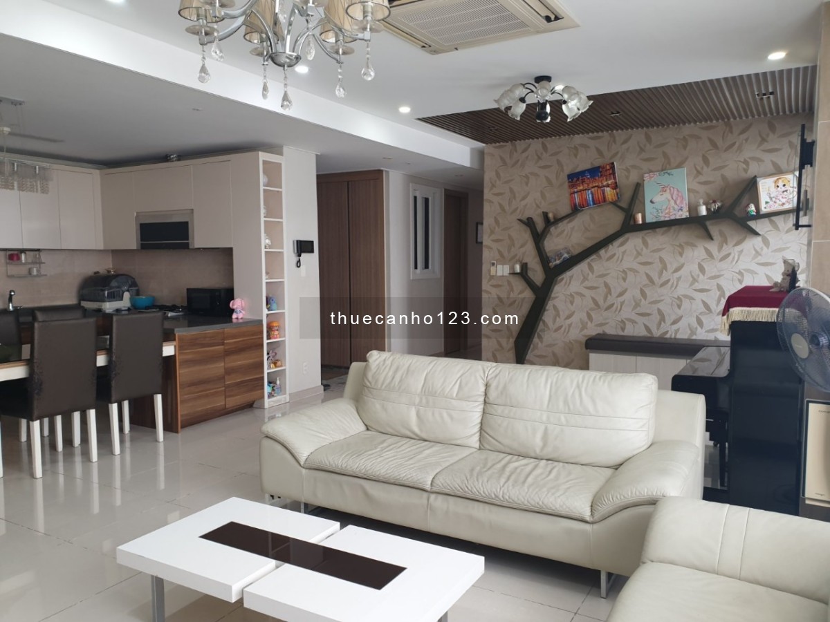 Thuê CHCC Cantavil Q.2 (150m2, 3 phòng ngủ, Giá 22 tr/th ) 3 ban công siêu thoáng, Nhà trống sẳn - Ảnh 2