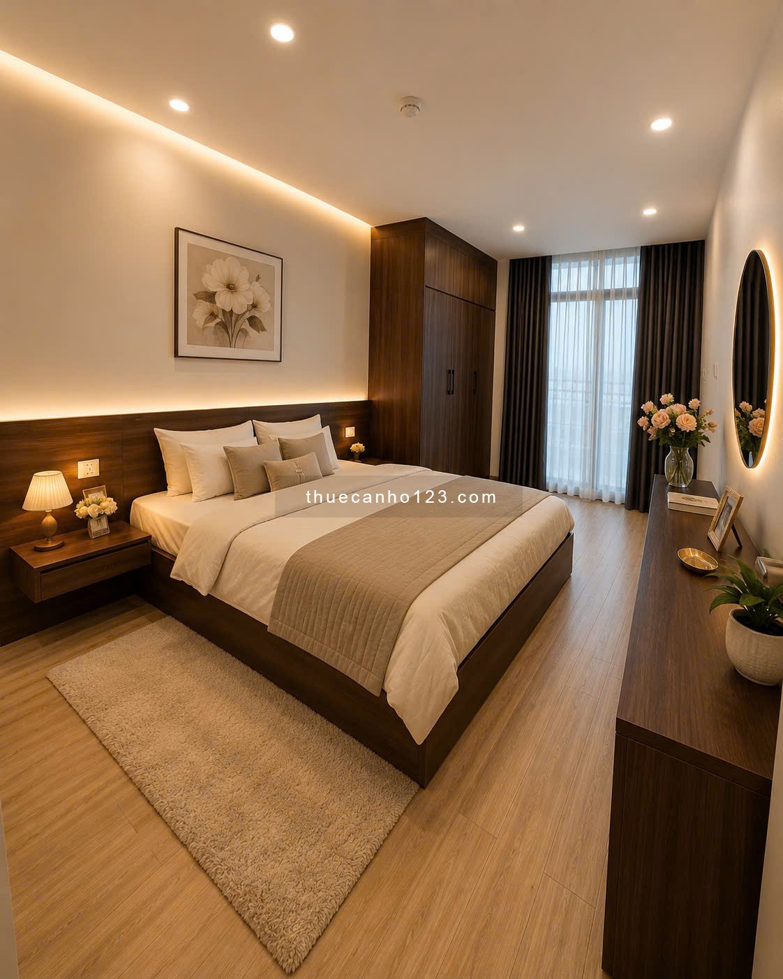 Căn hộ cao cấp full nội thất - có máy giặt sấy riêng - ngay gần hồ tây & lotte liễu giai - Ảnh 5