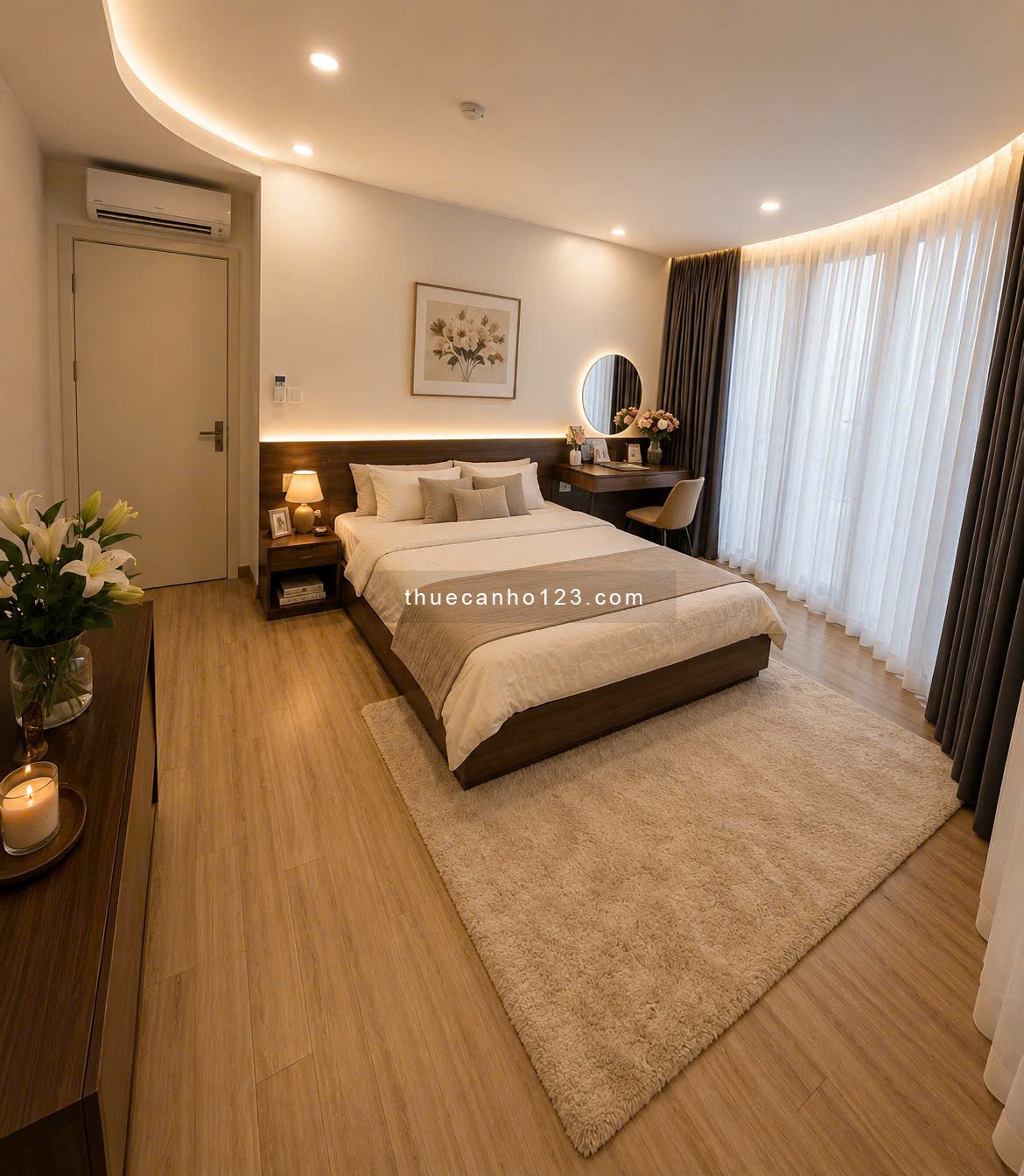 Căn hộ cao cấp full nội thất - có máy giặt sấy riêng - ngay gần hồ tây & lotte liễu giai - Ảnh 6
