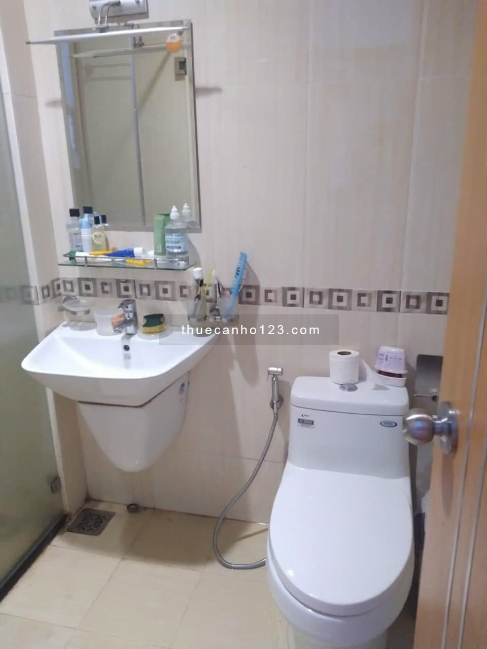 Chung cư Hoa Sen, Lạc Long Quân căn 63m2, 2p ngủ, NT, 9tr/th - Ảnh 8