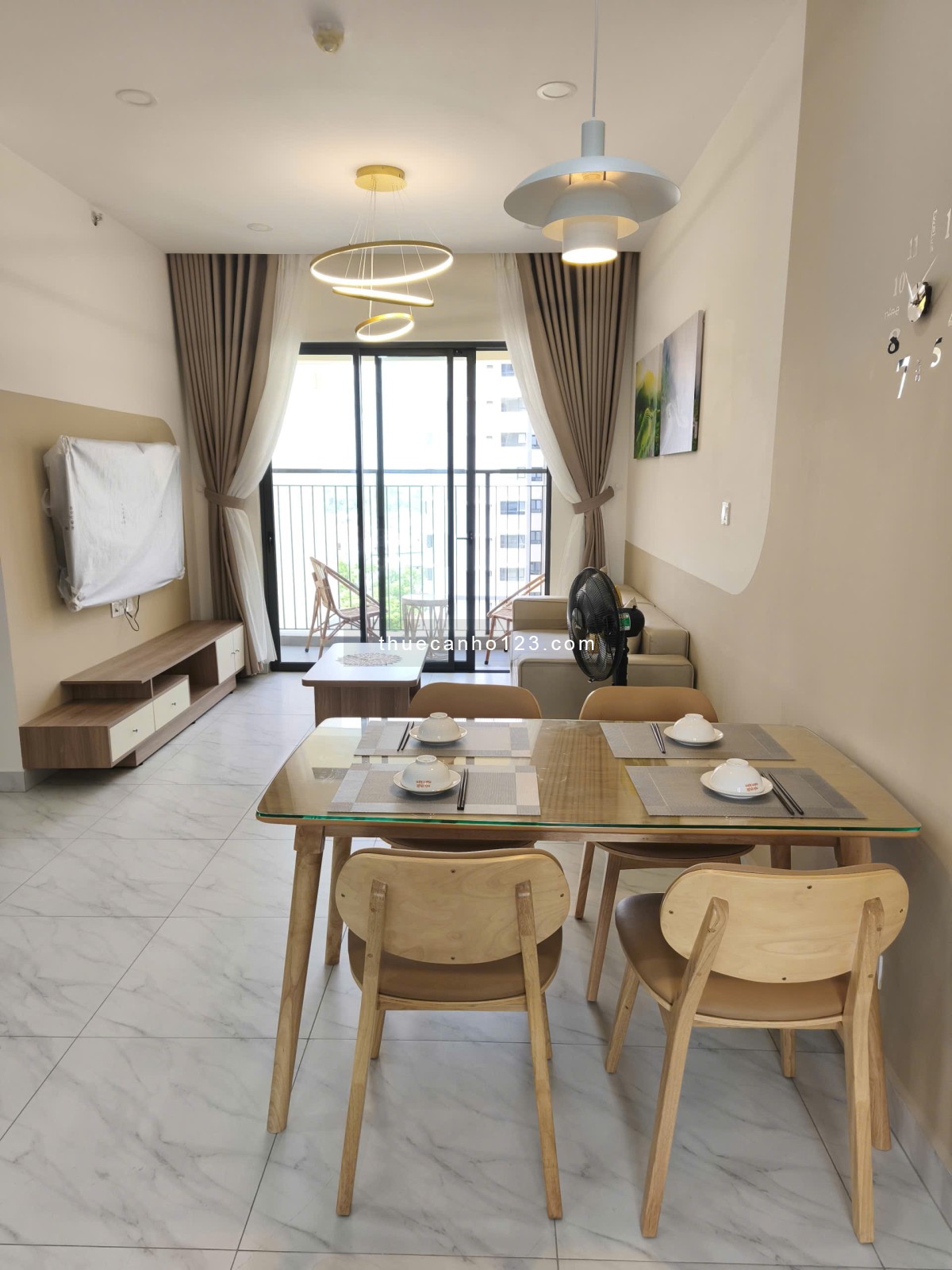 Cho thuê căn góc The Habitat 2PN 2WC 79m2 tầng trung view nội khu thoáng chỉ 13tr/th - Ảnh 2