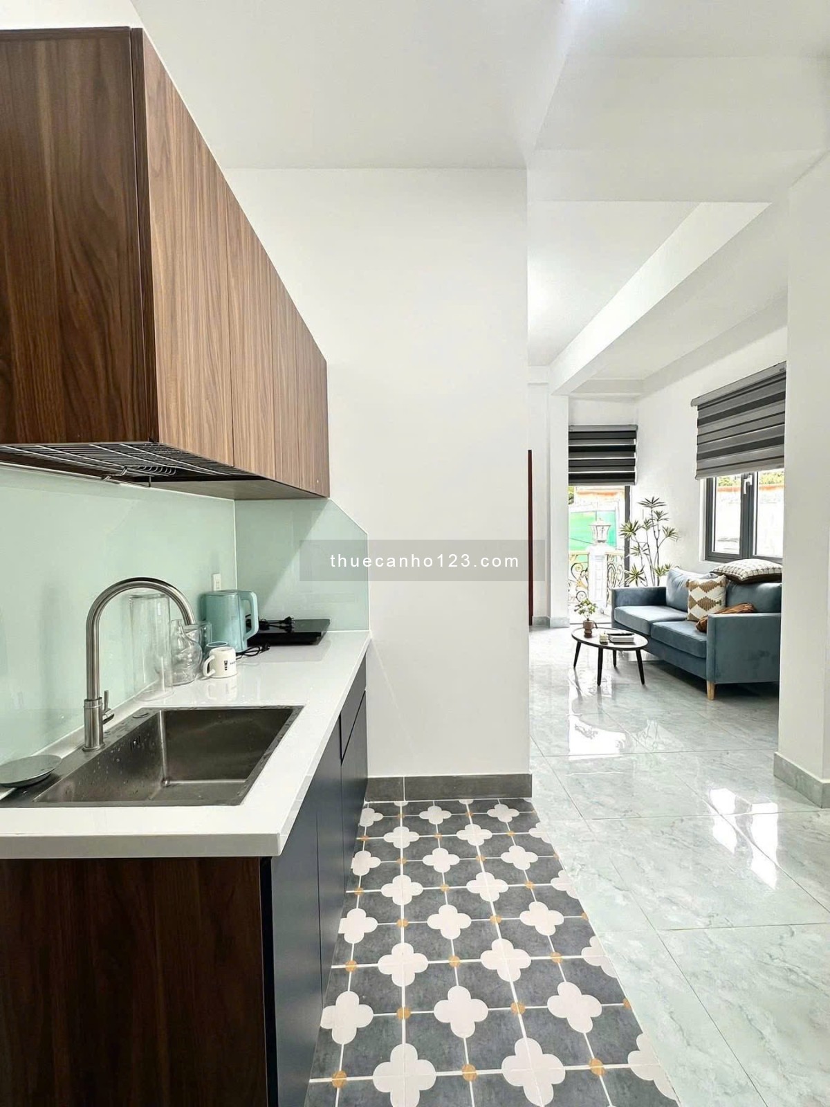 Cho thuê căn hộ 1 PN full nội thất bancol cửa sổ lớn trần hưng đạo Quận 5 - Ảnh 8
