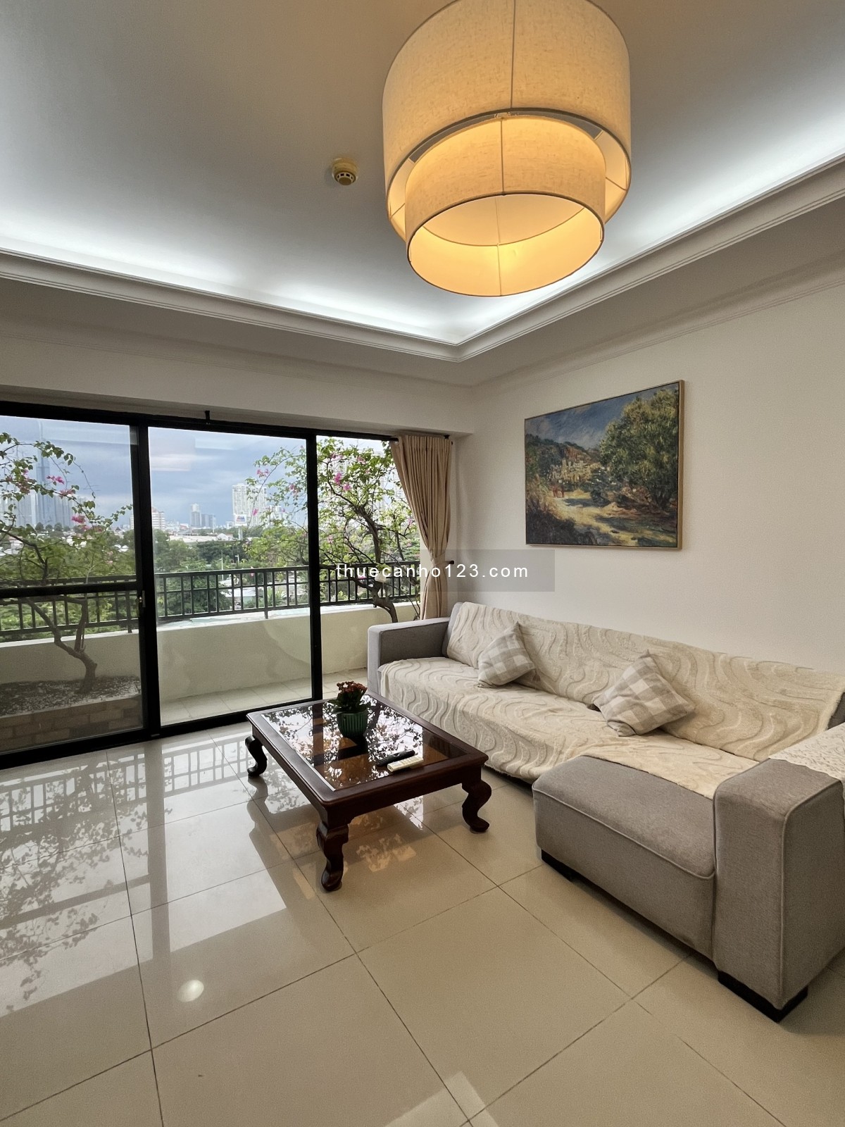 Cho thuê CH Cantavil Q.2,( 3pn ,full giá Quá Rẻ 16 tr) Phí Quản lý thấp, lầu cao.Có ban công lớn - Ảnh 1