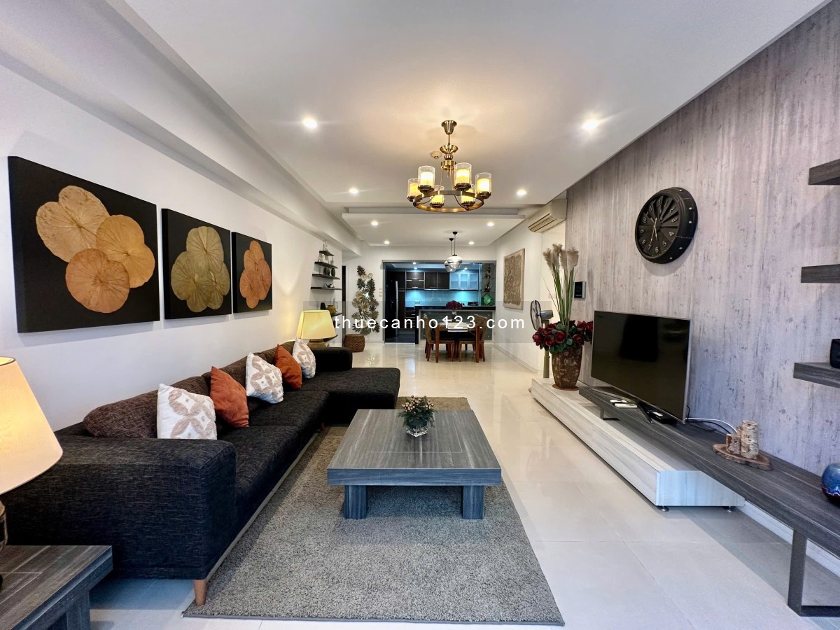 Cho thuê căn hộ Saigon Pearl, 3 phòng ngủ, lầu cao view sông, nội thất cao cấp giá 33 triệu/tháng - Ảnh 1