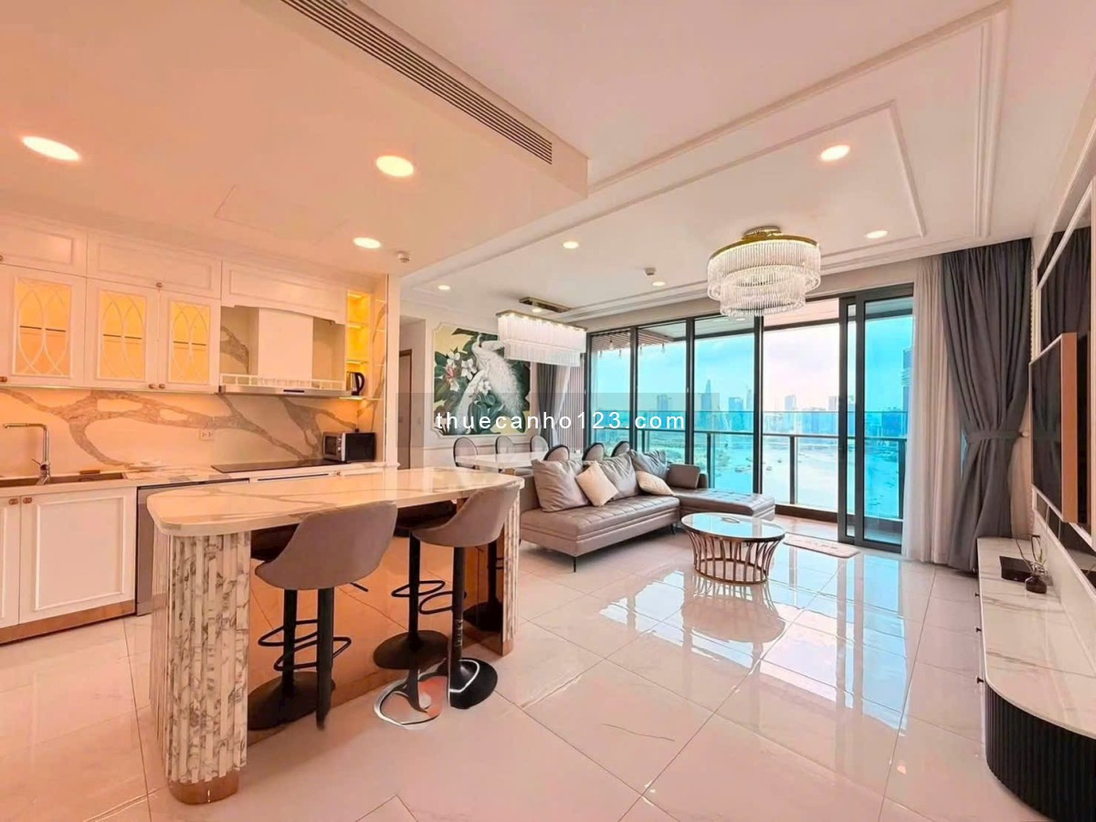 Cho thuê SUNWAH PEARL 2PN view sông Sài Gòn & Bitexco - Ảnh 1