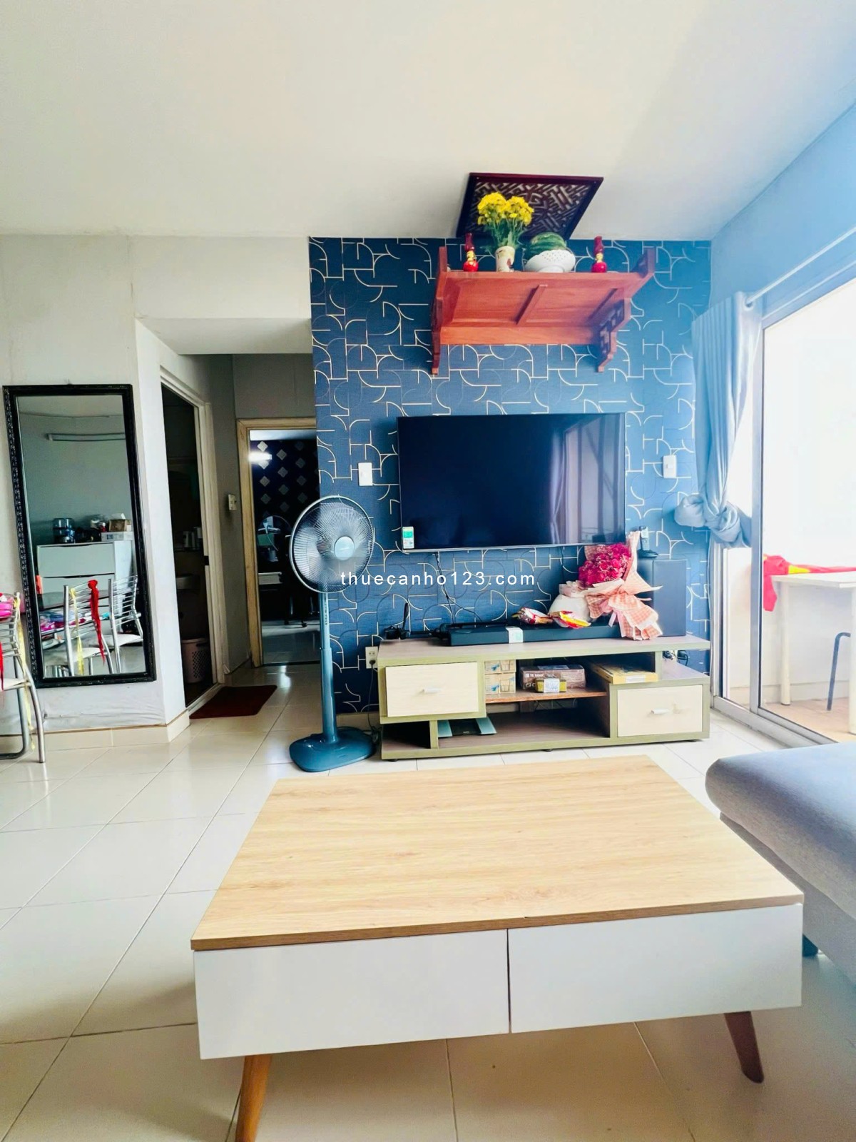 Lotus Garden - Trịnh Đình Thảo: 76m2, 2p ngủ, NTCC,giá 11tr/tháng - Ảnh 4
