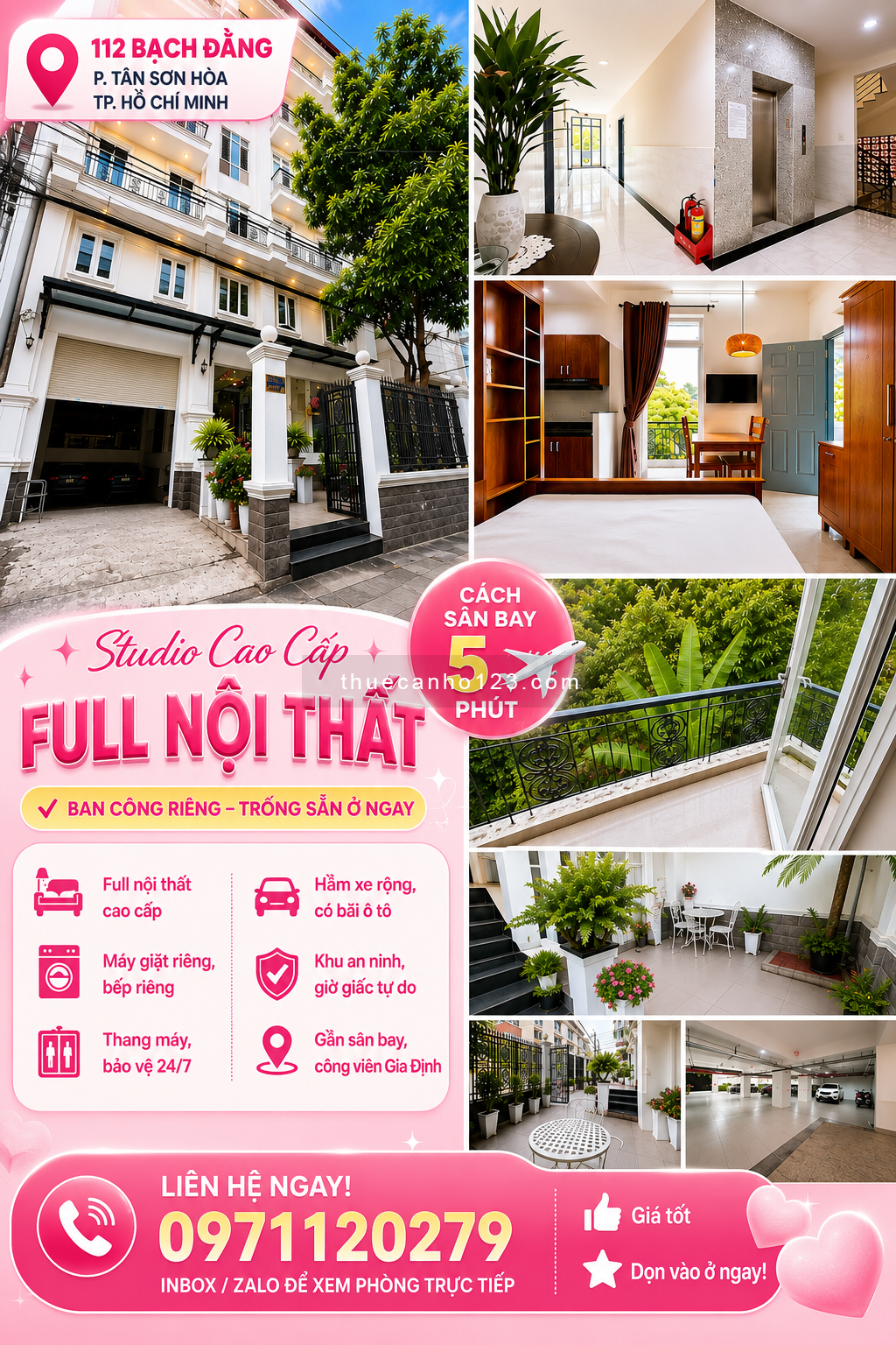 Cho thuê căn hộ mini khu vực sân bay Tân Sơn Nhất - Ảnh 1