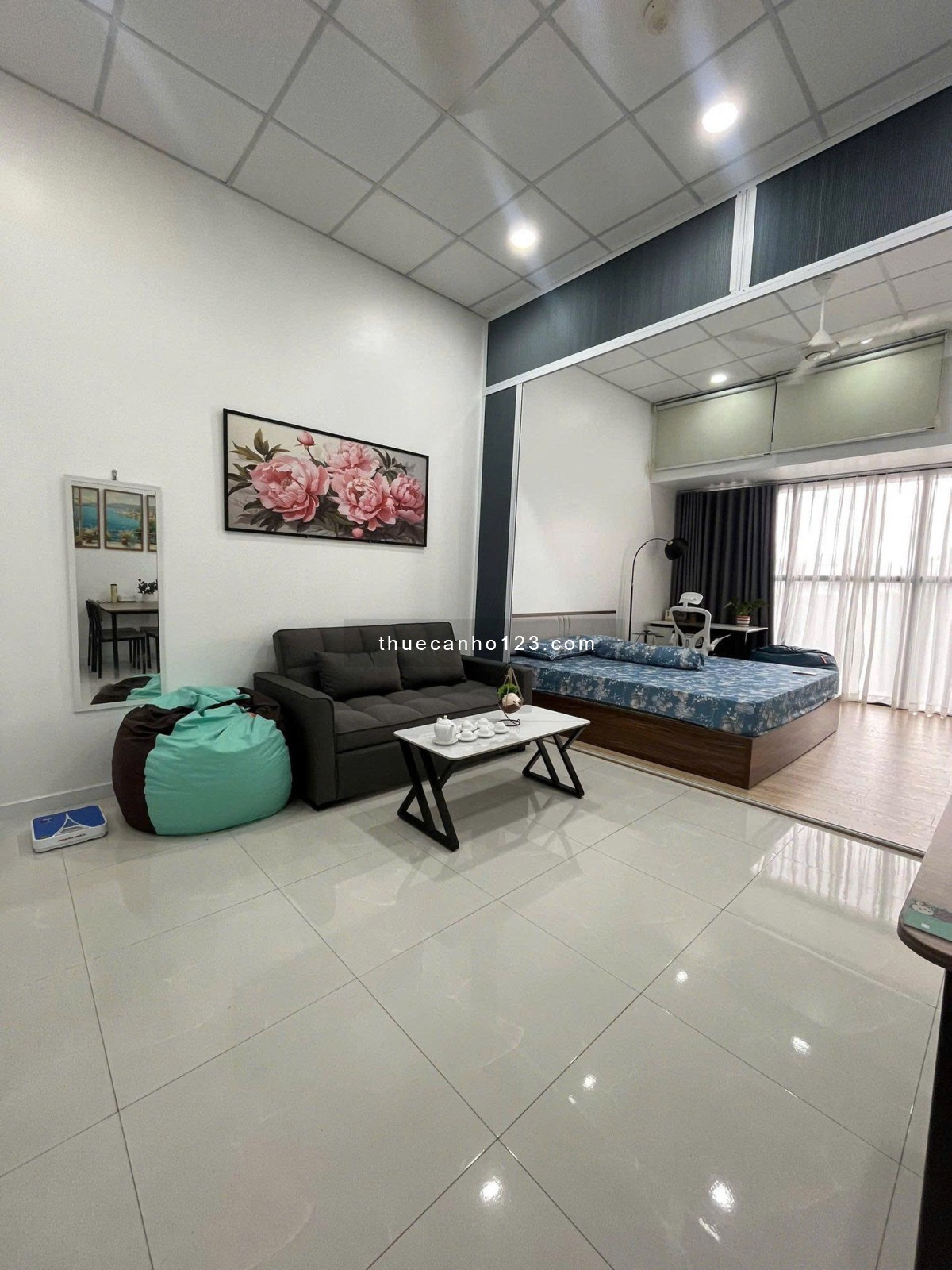 Cho thuê Studio 50m2 full nt đẹp The Sun Avenue, trống sẵn vào ngay dc - Ảnh 2