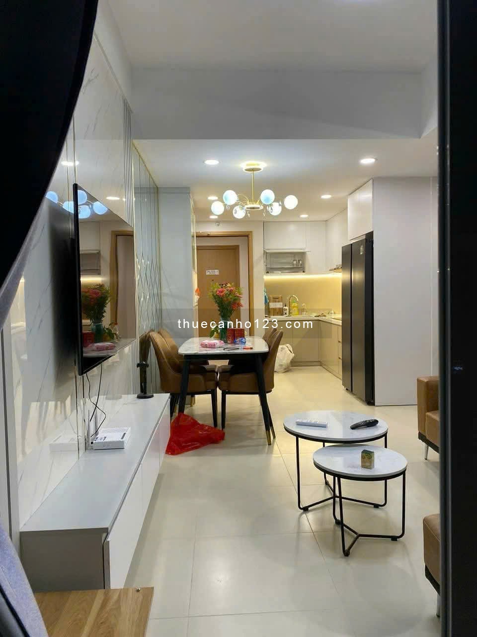 Cho thuê chung cư Mỹ Phước, Bùi Hữu Nghĩa- 2PN, Full nội thất giá thuê 13tr5/tháng - Ảnh 1
