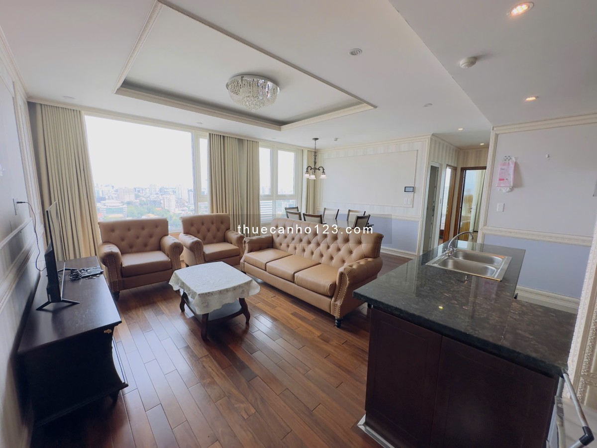 Cho thuê căn 3PN giá tốt Leman Luxury Quận 3 chỉ 35tr full nội thất xách vali vào ở, lh 0976940285 - Ảnh 1