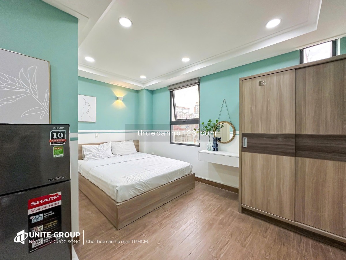Căn hộ dịch vụ cho thuê DT40m2, siêu tiện nghi, vị trí đẹp gần Đại Học VAA, IUH, UFM, chỉ 8tr5 - Ảnh 1