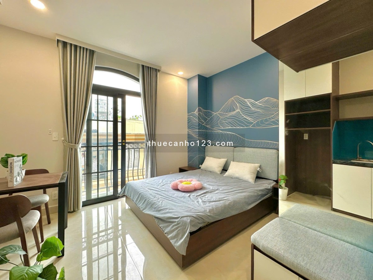 Cho thuê phòng trọ studio bancol full nt không giới hạn người ở gần trường ĐH, đường Bạch Đằng,QTB - Ảnh 6