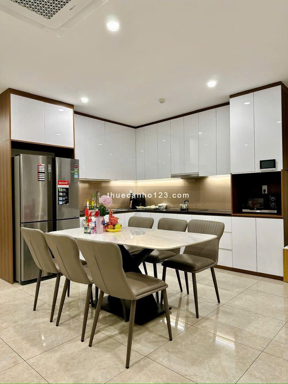 Cho thuê căn hộ 3PN 90m2 tại chung cư Nguyễn Kim full NT, giá 15 triệu/tháng - Ảnh 6