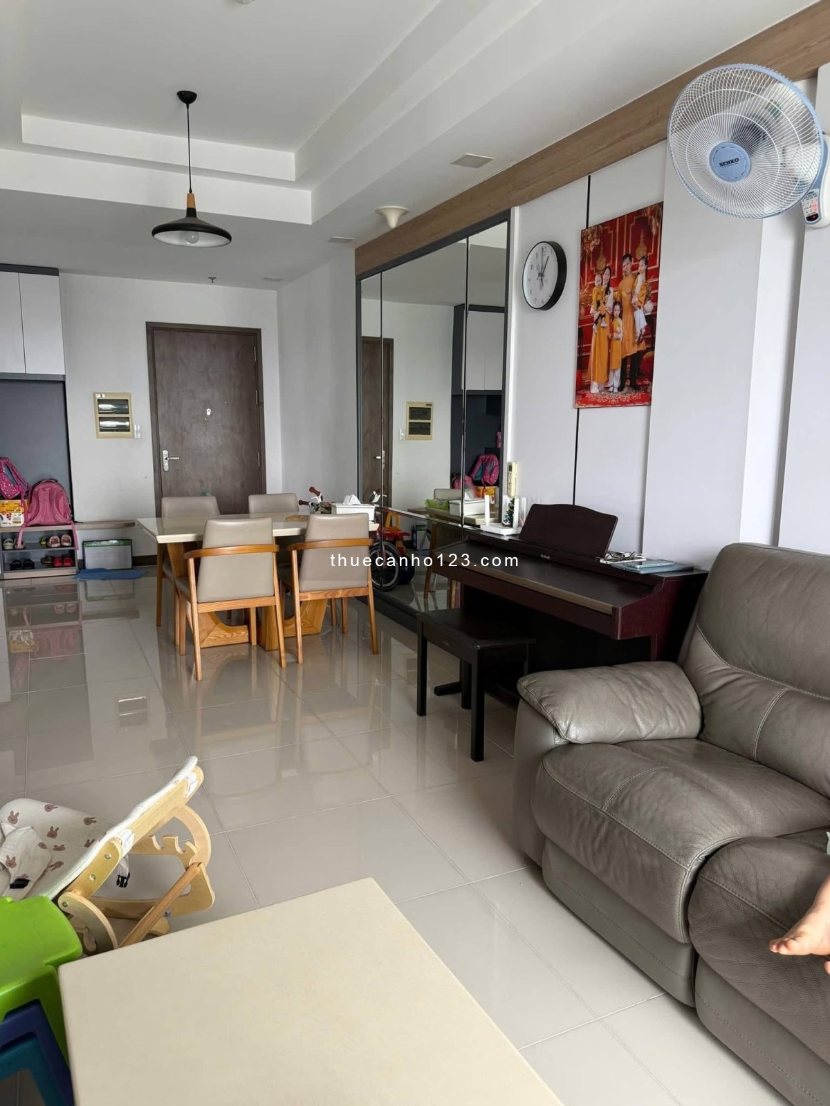 Cho thuê căn góc 3PN, 100m2 tại chung cư Phú Thọ, Full nội thất, giá 14 triệu/tháng - Ảnh 7