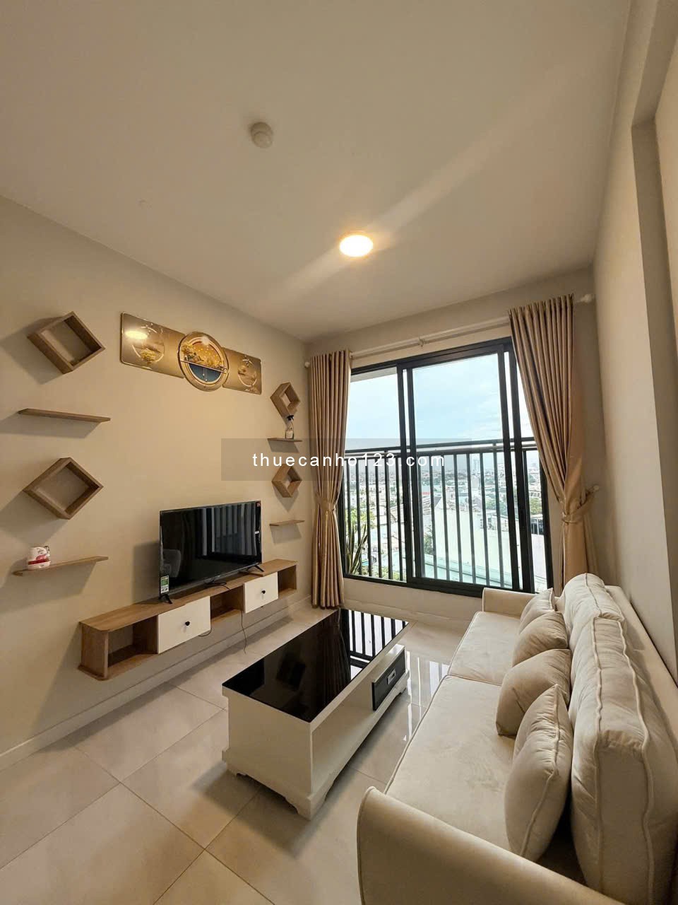 Cho thuê chung cư Happy One Premier Thạnh Lộc 8 DT 65m2, 2PN, đủ NTCB, giá 8 triệu/tháng - Ảnh 3