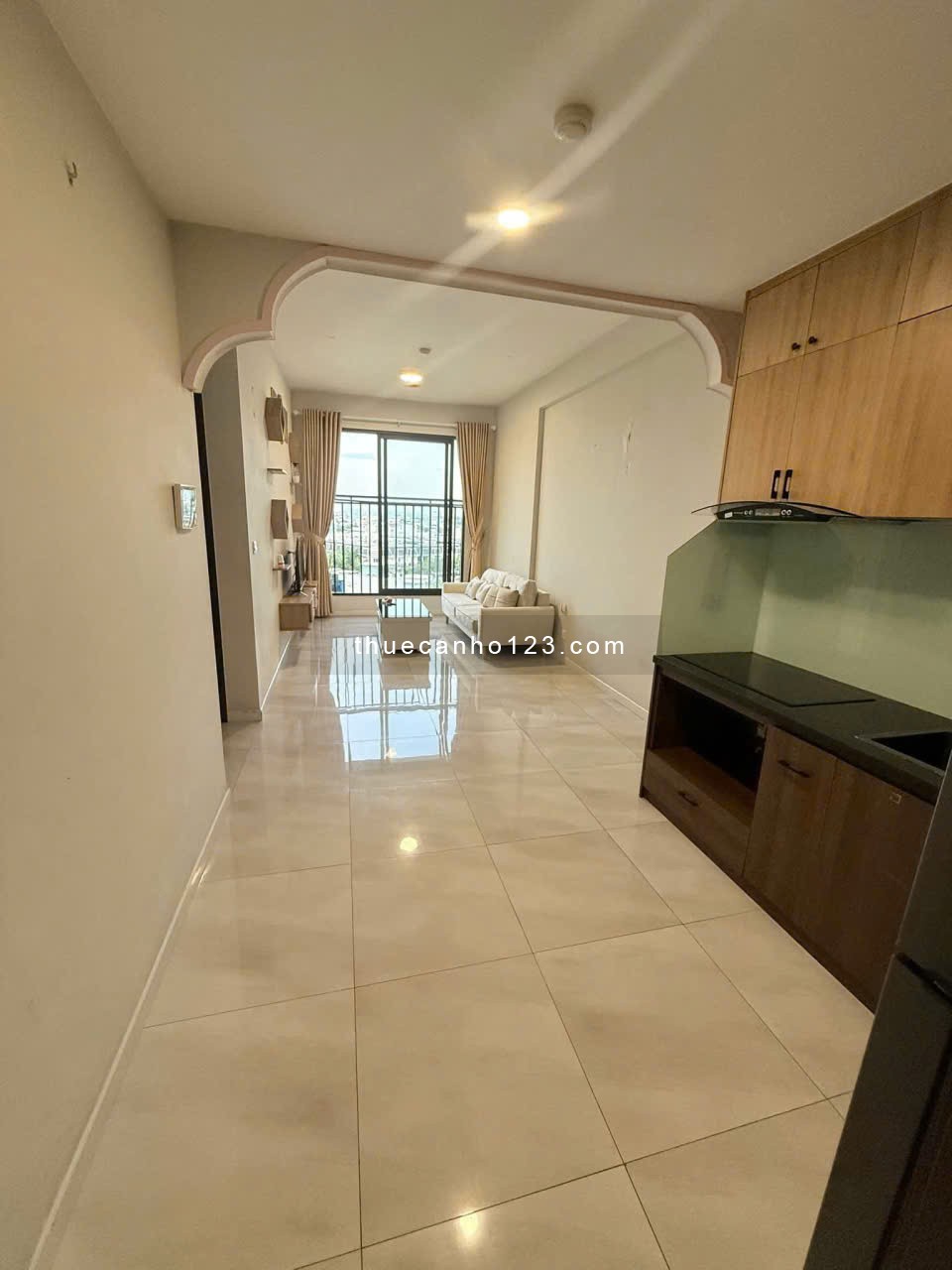 Cho thuê chung cư Happy One Premier Thạnh Lộc 8 DT 65m2, 2PN, đủ NTCB, giá 8 triệu/tháng - Ảnh 4