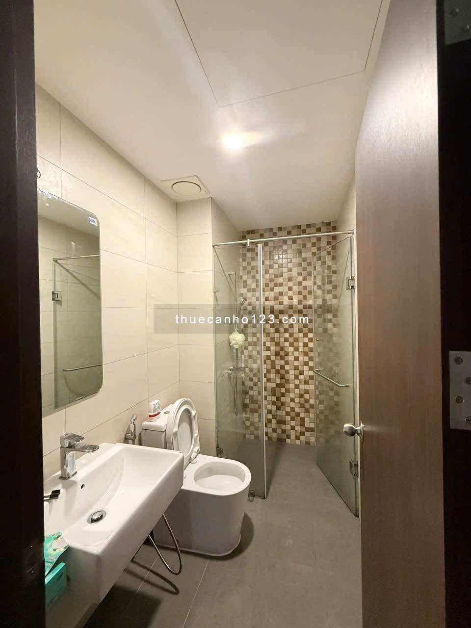 Cho thuê chung cư Happy One Premier Thạnh Lộc 8 DT 65m2, 2PN, đủ NTCB, giá 8 triệu/tháng - Ảnh 6
