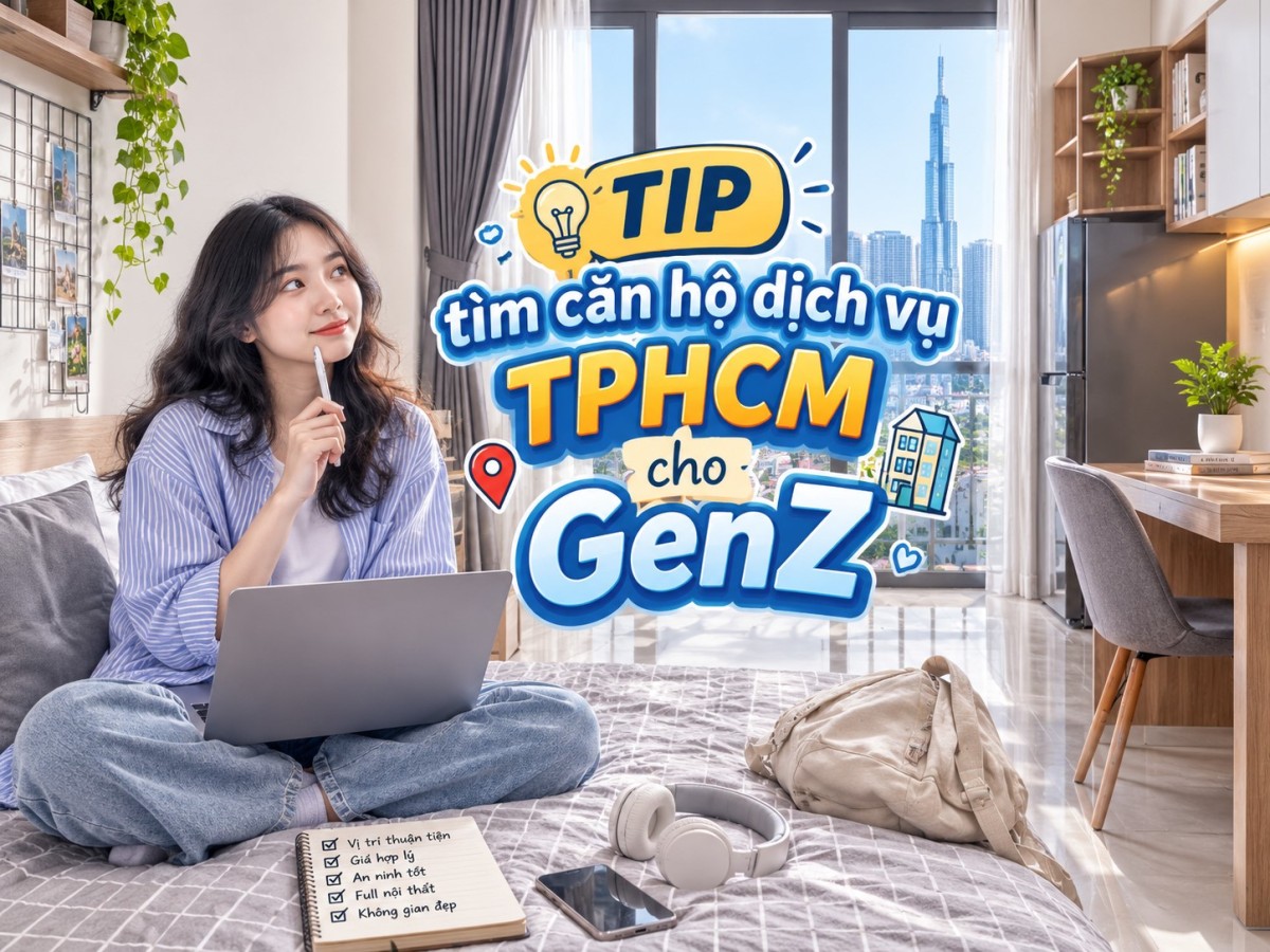 Mẹo tìm căn hộ dịch vụ tại TPHCM cho GenZ