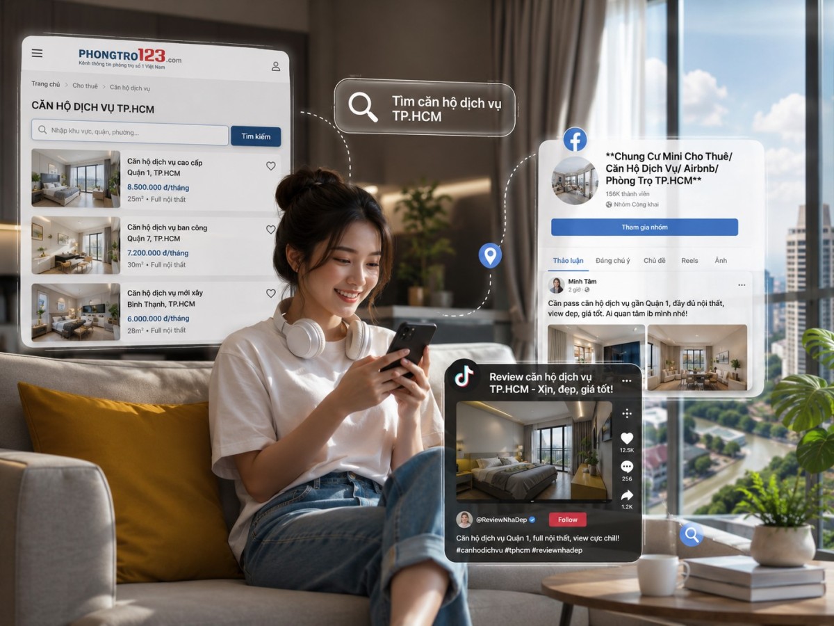 Tìm kiếm căn hộ dịch vụ TP.HCM thông minh
