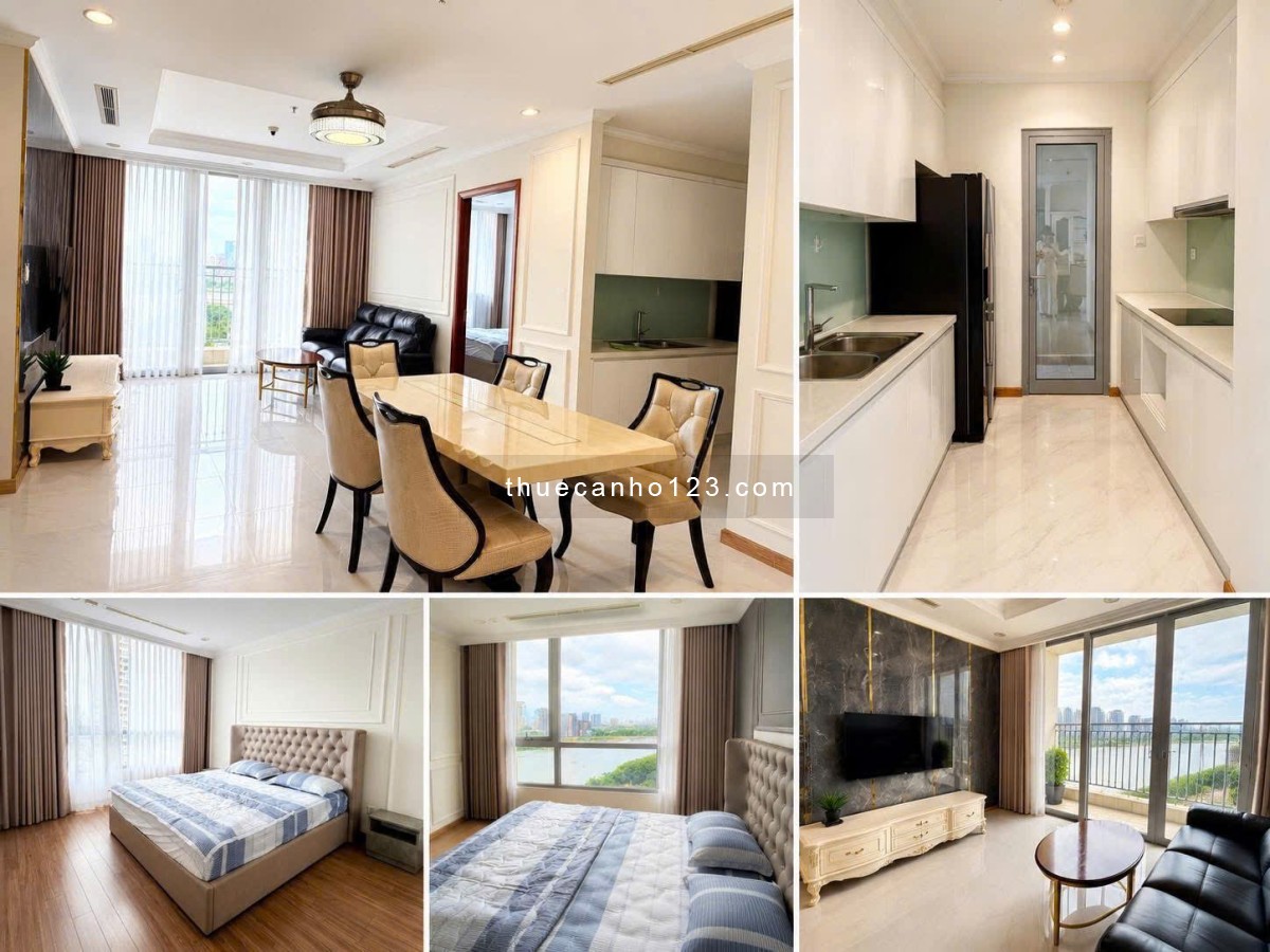 Cho thuê căn hộ 3PN 115m2 tại chung cư Vinhomes Central Park tòa Central 1 view sông, giá 37 triệu - Ảnh 4