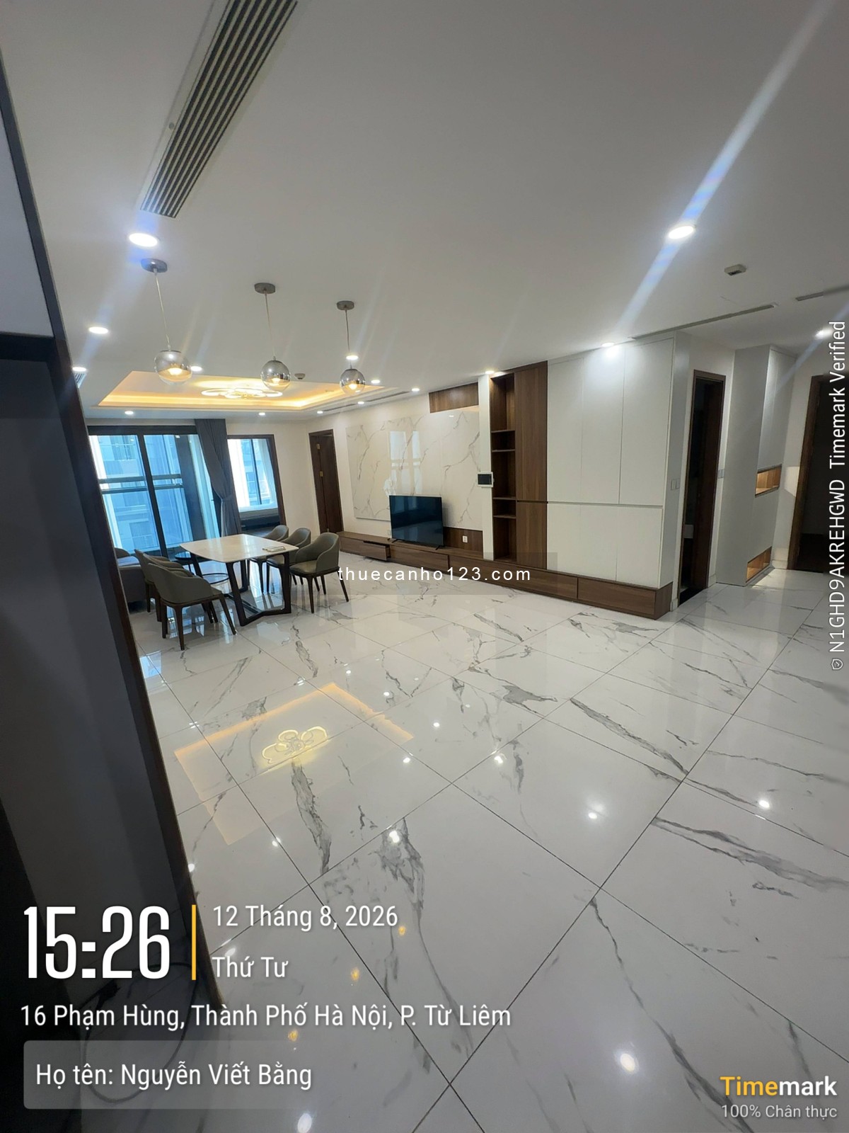 Em cho thuê CHCC 4 ngủ Toà B tại Sunshine Center Phạm Hùng - Ảnh 3