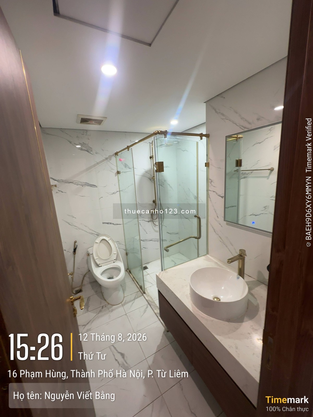 Em cho thuê CHCC 4 ngủ Toà B tại Sunshine Center Phạm Hùng - Ảnh 5