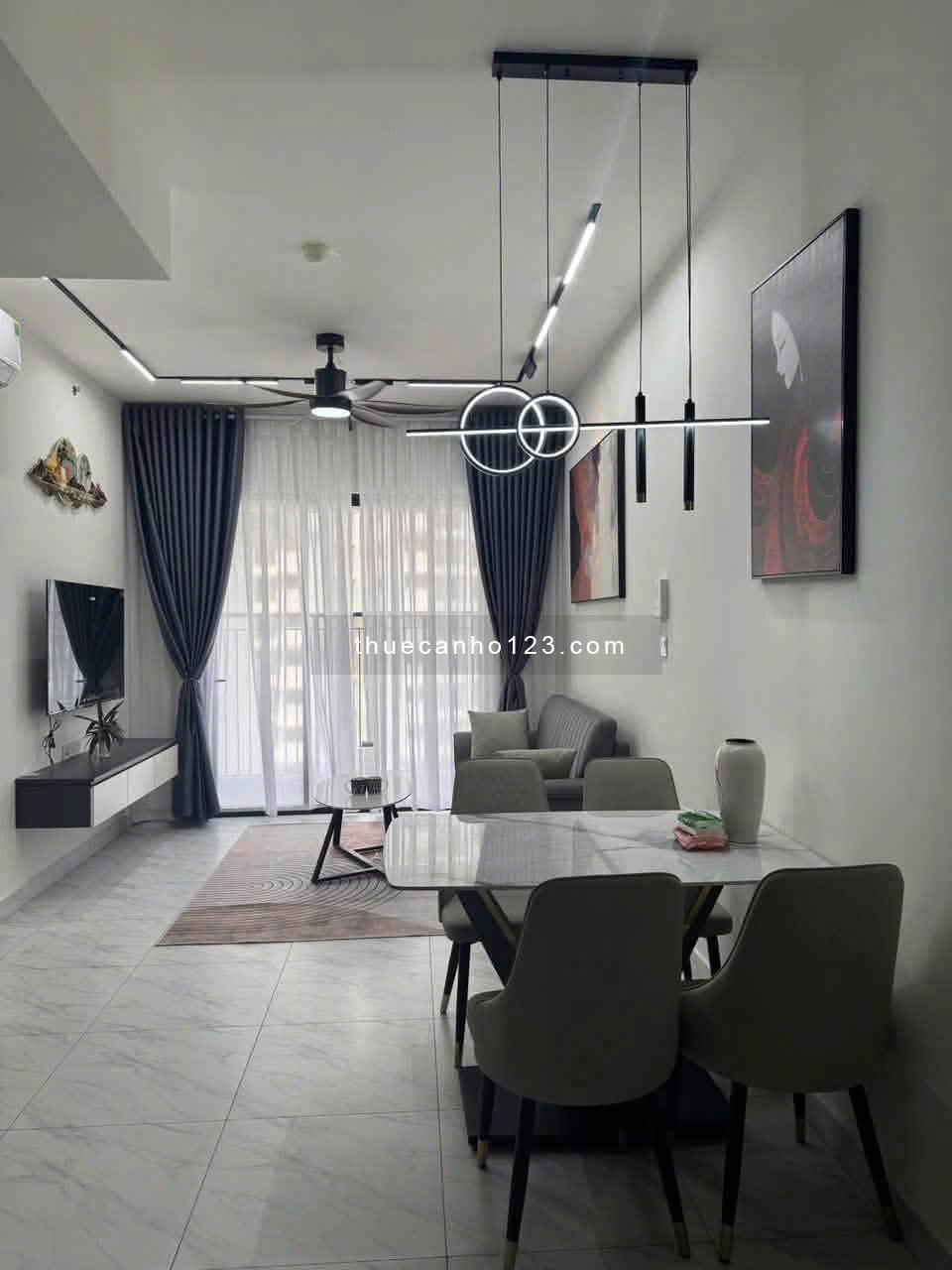 Chung cư Viva, Võ Văn Kiệt, Q6: 2p ngủ, nhà mới, 13triệu, 68m2 - Ảnh 1