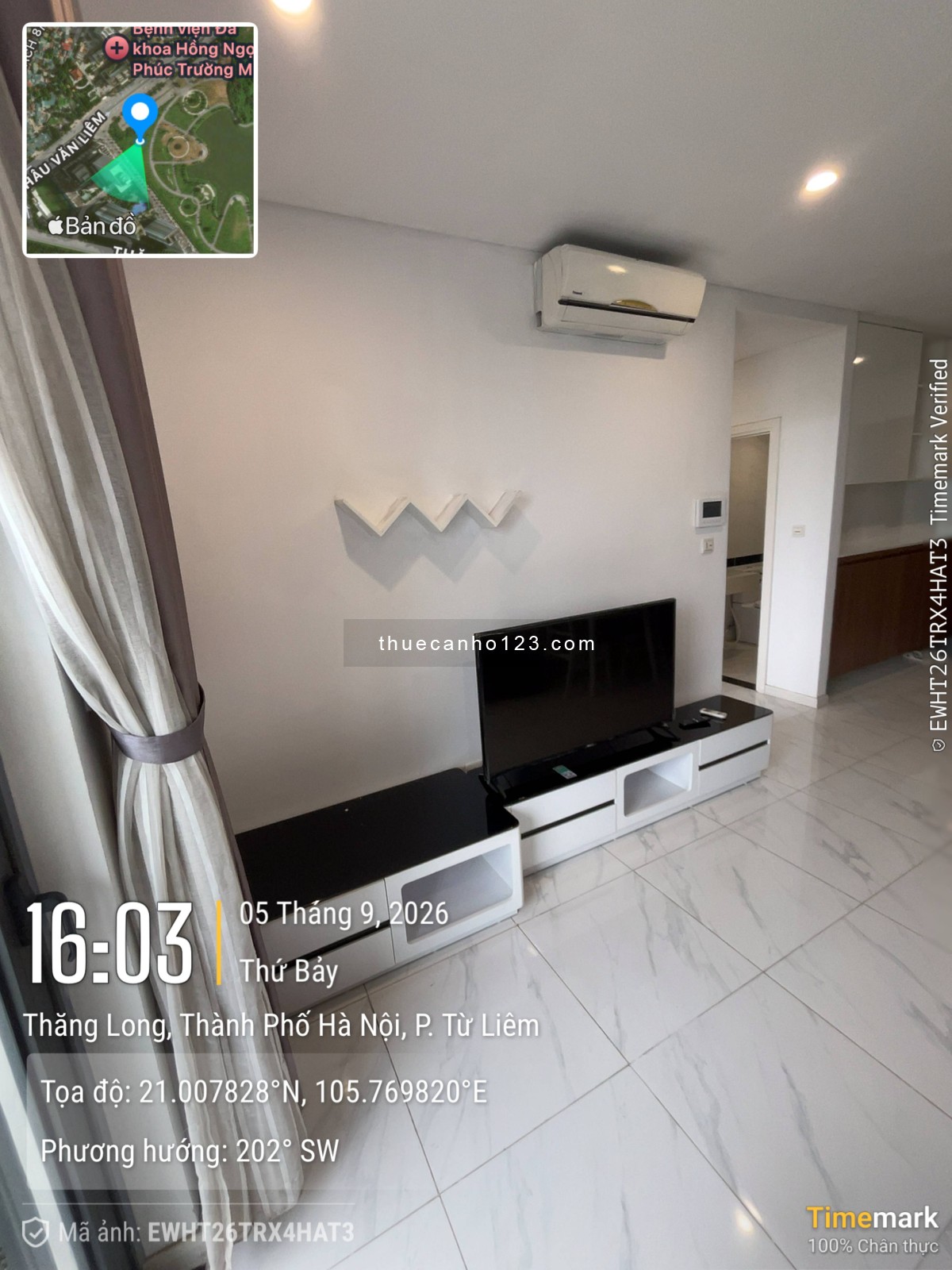 Em cho thuê Mỹ Đình Pearl Toà P1 - 2 ngủ - Full đồ - Vào ở ngay - 16tr view hồ - Ảnh 3