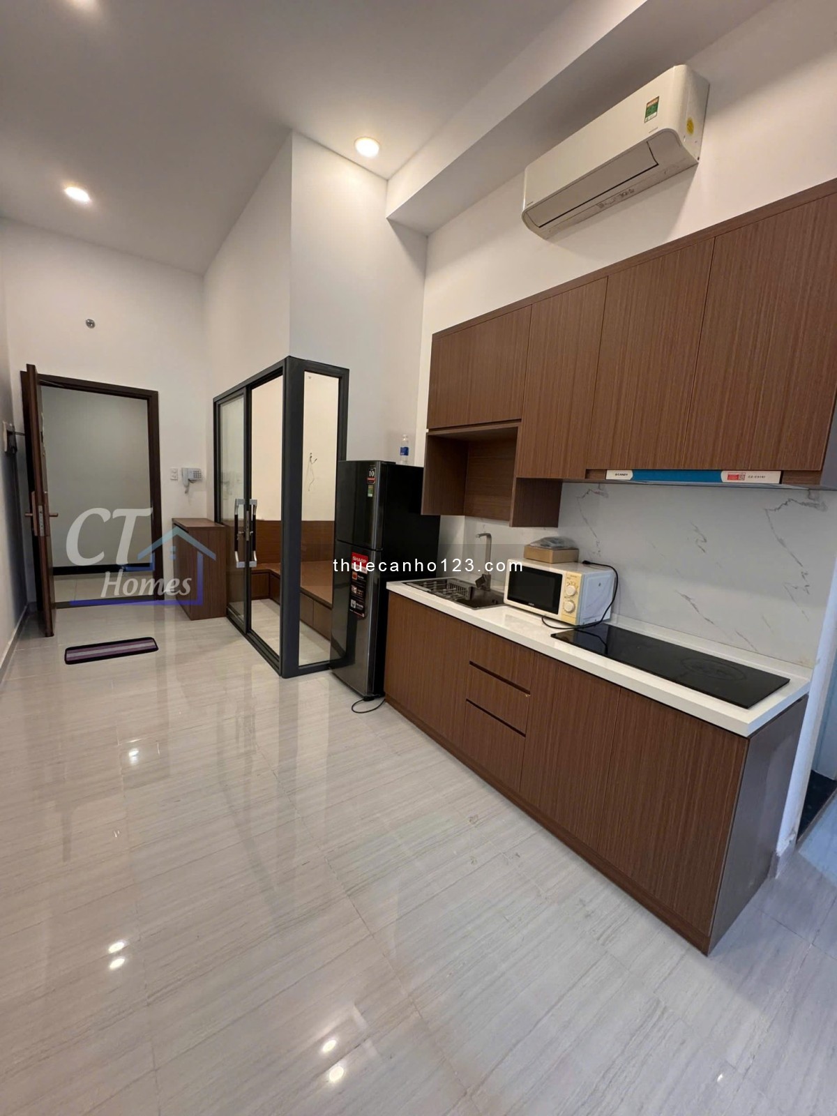 Cho thuê hàng hiếm - căn hộ studio có bancol thiết kế 2PN chỉ 14tr/tháng tại The Sun Avenue - Ảnh 5