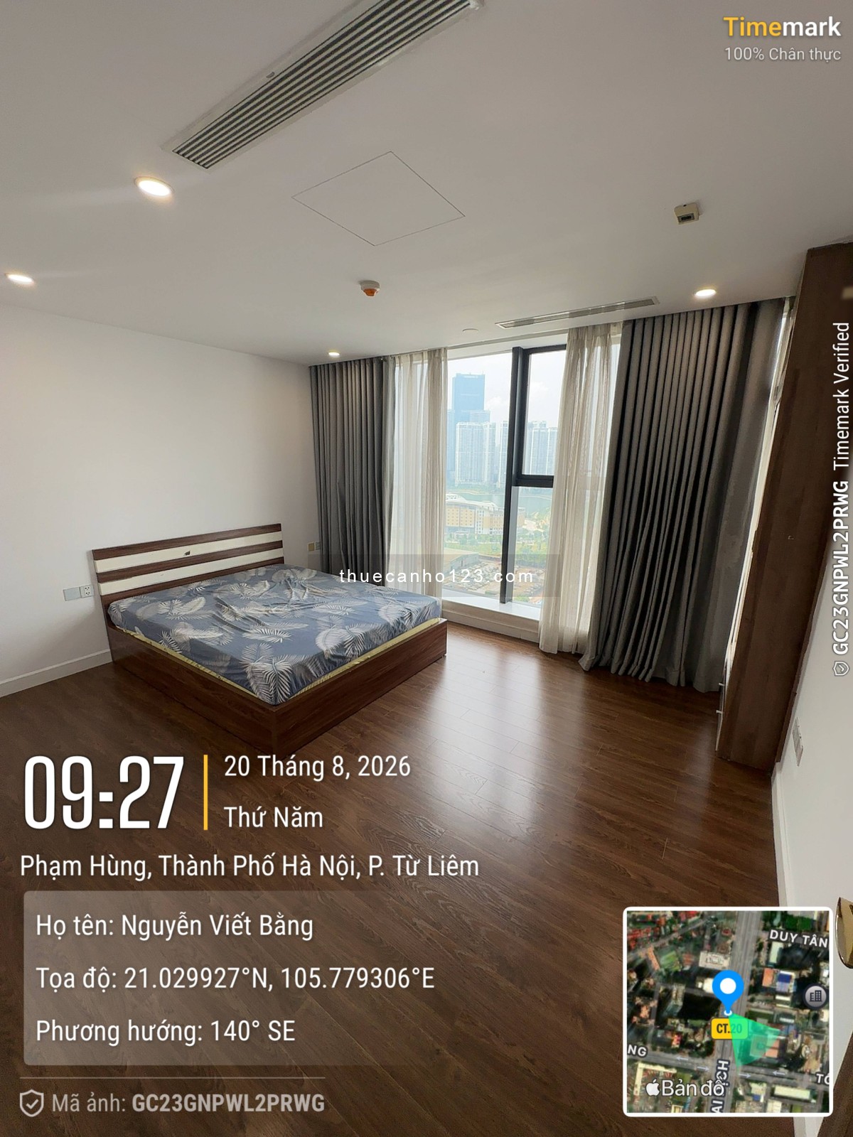 Em cho thuê CHCC 4 ngủ, 3 vệ sinh, Full đồ Toà A tại Sunshine Center Phạm Hùng vào ở ngay - Ảnh 12