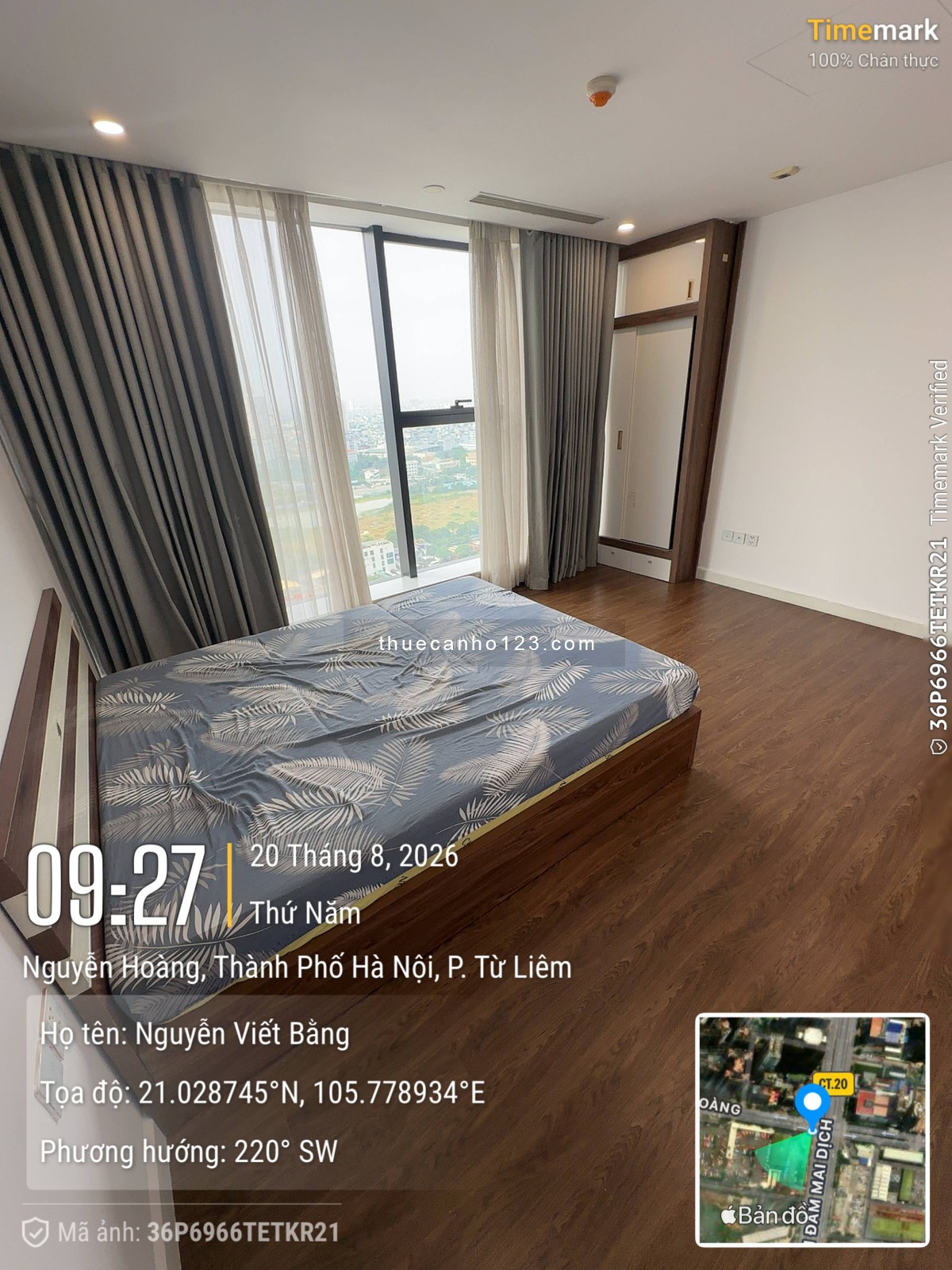 Em cho thuê CHCC 4 ngủ, 3 vệ sinh, Full đồ Toà A tại Sunshine Center Phạm Hùng vào ở ngay - Ảnh 14