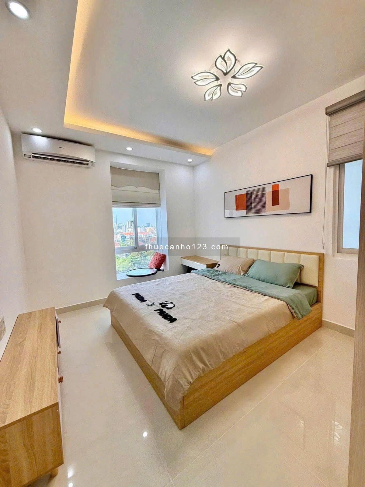 Cho thuê căn góc 2PN 90m2, đủ NT tại chung cư Sacomreal-584 giá 10,5 triệu/tháng - Ảnh 4