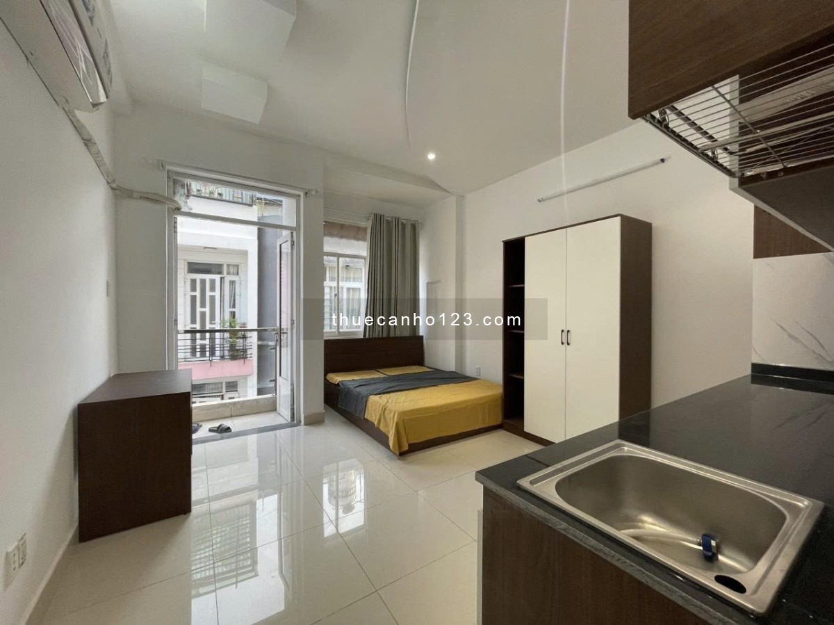 Cho thuê căn hộ 1pn ban công full nội thất đường Tăng Bạt Hổ gần VLU , Hutech, uef và hàng xanh - Ảnh 1