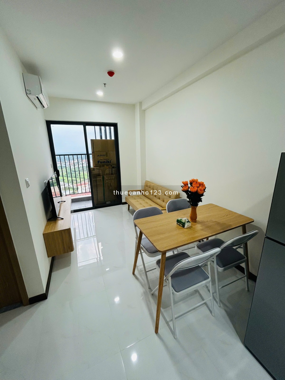 Diamond Boulevard 2PN 1WC tầng 27 – full nội thất & điện máy mới 100% - liền kề TTTM Aeon Canary BD - Ảnh 3
