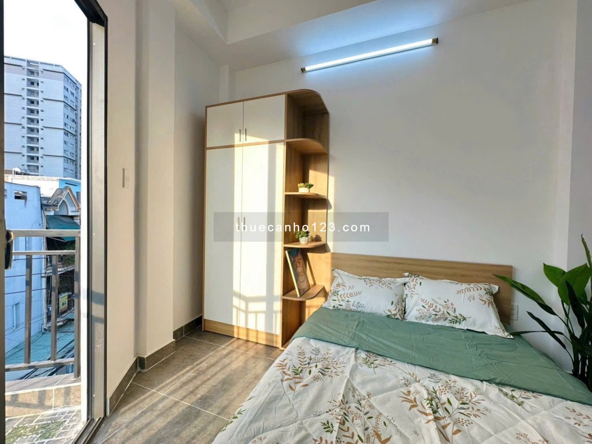 Cho thuê căn hộ dịch vụ tại Nguyễn Xí, Bình Thạnh DT 35m2 đủ NT chỉ 6,7 triệu/tháng - Ảnh 3