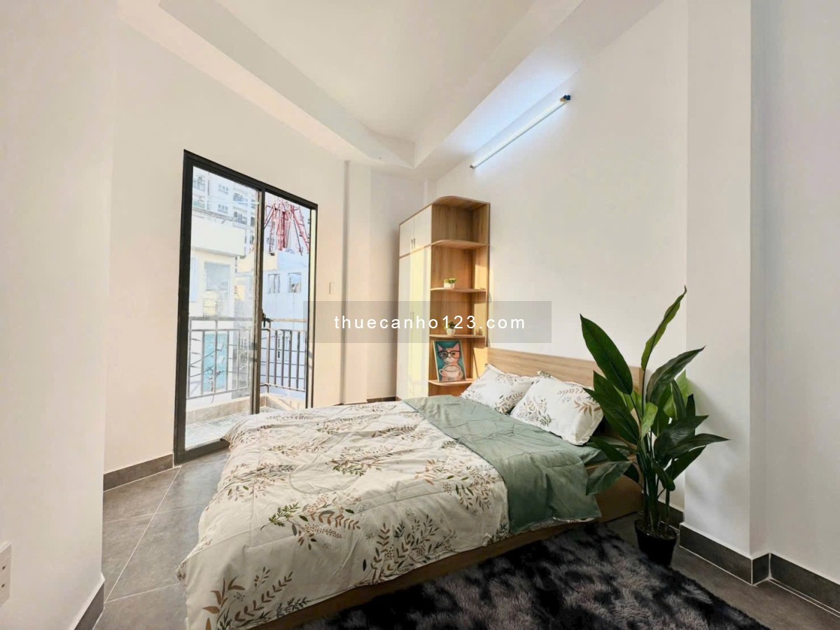 Cho thuê căn hộ dịch vụ tại Nguyễn Xí, Bình Thạnh DT 35m2 đủ NT chỉ 6,7 triệu/tháng - Ảnh 1