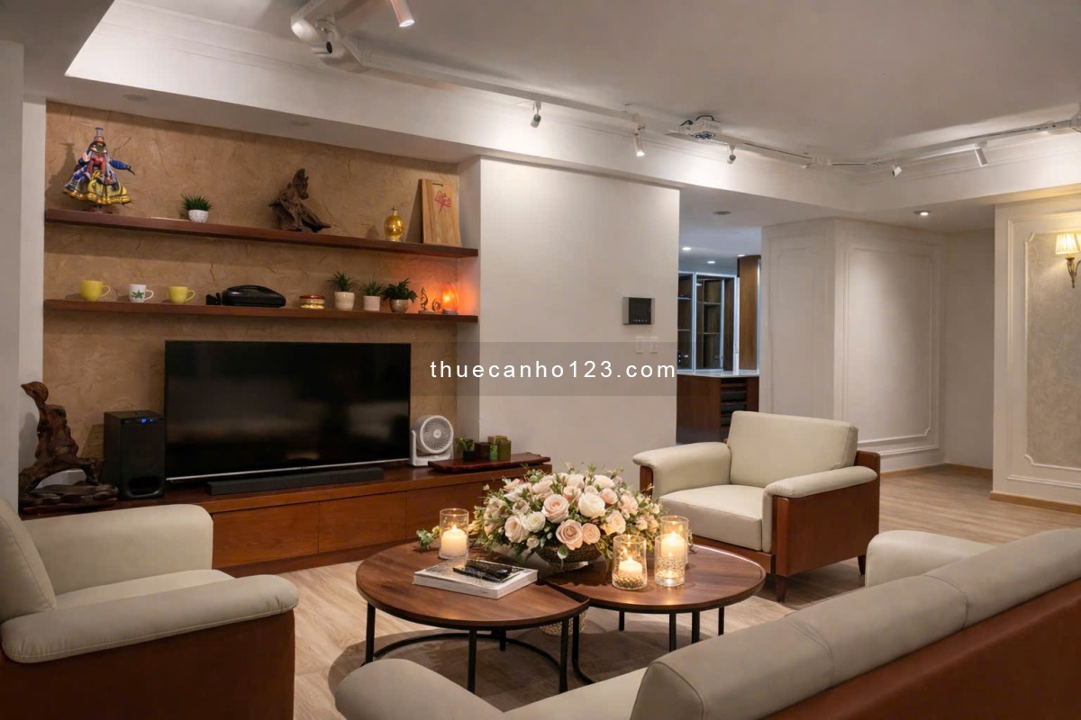 Cho thuê căn hộ 3 phòng ngủ, view hồ bơi tuyệt đẹp, nội thất cao cấp đầy đủ giá 35 triệu/tháng - Ảnh 3
