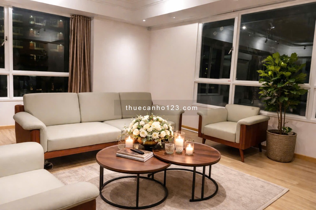 Cho thuê căn hộ 3 phòng ngủ, view hồ bơi tuyệt đẹp, nội thất cao cấp đầy đủ giá 35 triệu/tháng - Ảnh 1
