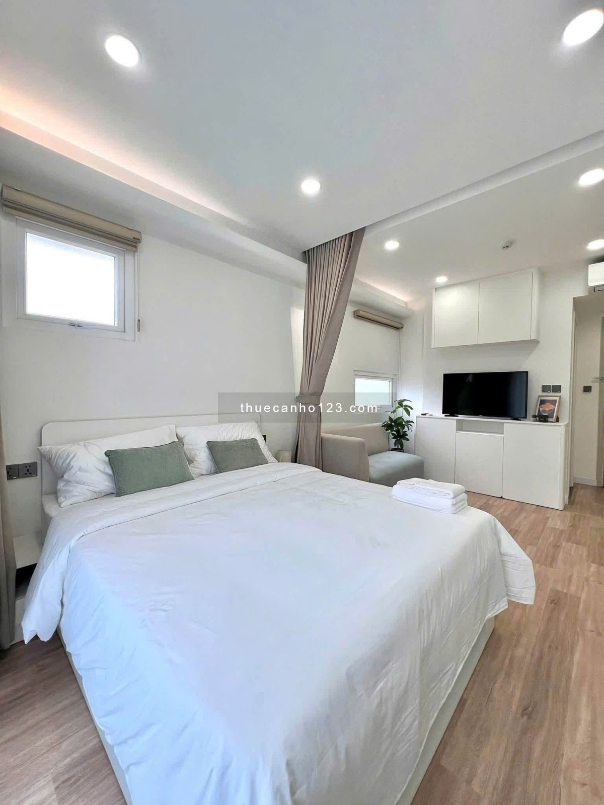 Cho thuê căn hộ tách bếp Nguyễn Trãi DT 40m2, 1N, full nội thất, có ban công giá 7 triệu - Ảnh 6