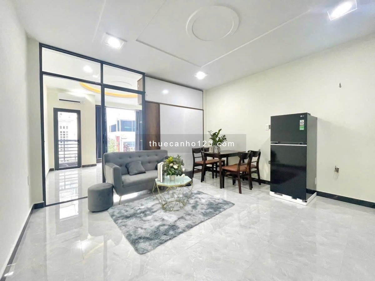 Cho thuê căn hộ 1PN1PK đường Hòa Bình, Tân Phú – Full nội thất, Ban công – Sát ĐH Văn Hiến & ĐH Hồng - Ảnh 1