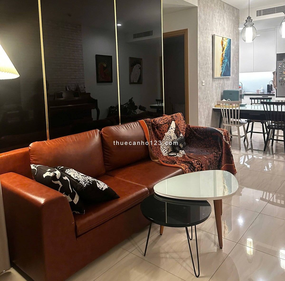 Cho thuê căn hộ Sadora Thủ Thiêm 88m2 2 phòng ngủ view thành phố - Ảnh 2